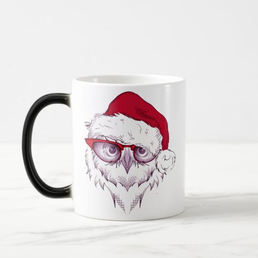 私の甘いフクロウの聖降誕祭お目出とう モーフィングマグカップ (左)