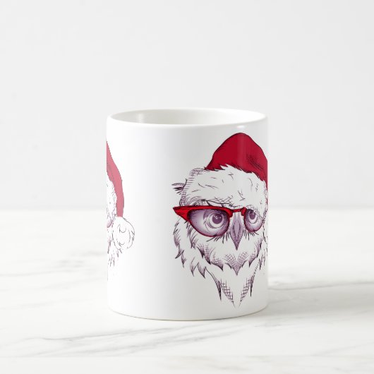 私の甘いフクロウの聖降誕祭お目出とう モーフィングマグカップ (中央)