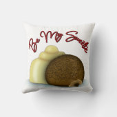 私の甘いホワイトチョコレートバレンタインデー クッション (裏面)