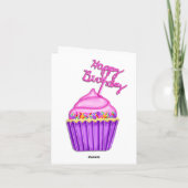 私の甘い妹へのハッピーバースデー カード (裏面)