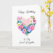 私の甘い妹へのハッピーバースデー カード (黄色い花)