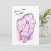 私の甘い娘のバレンタインフラットホリデーカードのために シーズンカード (スタンド正面)