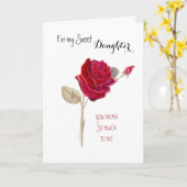 私の甘い娘の誕生日のため カード (黄色い花)