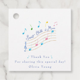 私の甘い子ミュージカルギフト フェイバータグ