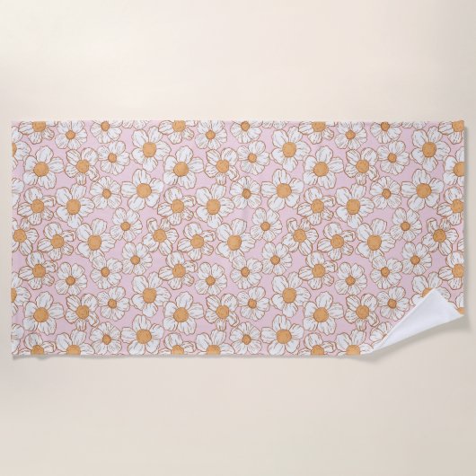 私の甘い花 ビーチタオル (正面)