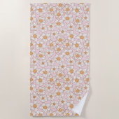 私の甘い花 ビーチタオル (正面)