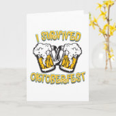 私の生き延びオクトーバーフェスト カード (黄色い花)