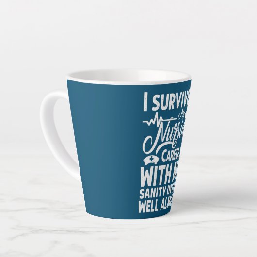 私の生き延び介護キャリア退職ナース カフェラテマグ (左アングル)