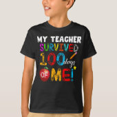 私の生き延び先生100日の私のおもしろい学校 Tシャツ (正面)