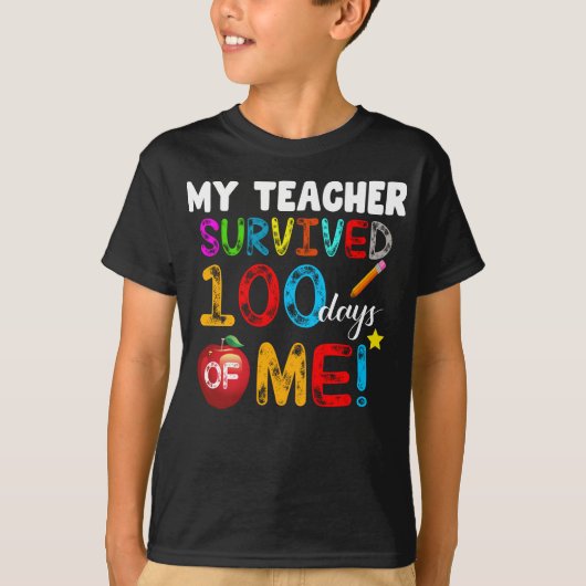 私の生き延び先生100日の私のおもしろい学校 Tシャツ (正面)