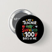私の生き延び先生100日の私の100日Sc 缶バッジ (正面&裏面)