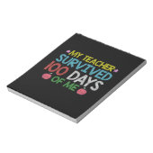 私の生き延び先生100日目の学校 ノートパッド (回転)