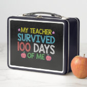 私の生き延び先生100日目の学校 メタルランチボックス (インサイチュ)
