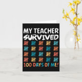 私の生き延び先生100日私の幸せ100日 カード (黄色い花)