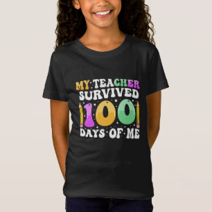 私の生き延び先生100日:おもしろいことわざ Tシャツ
