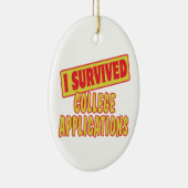 私の生き延び大学出願 セラミックオーナメント (右)