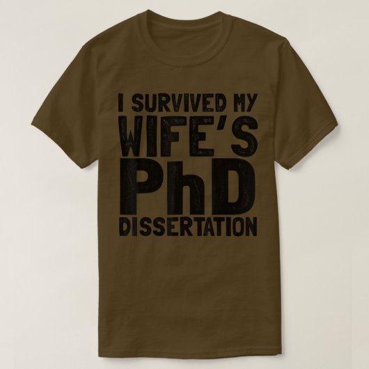 私の生き延び妻の博士論文 Tシャツ (デザイン正面)