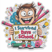 私の生き延び学校の100日 シール (正面)