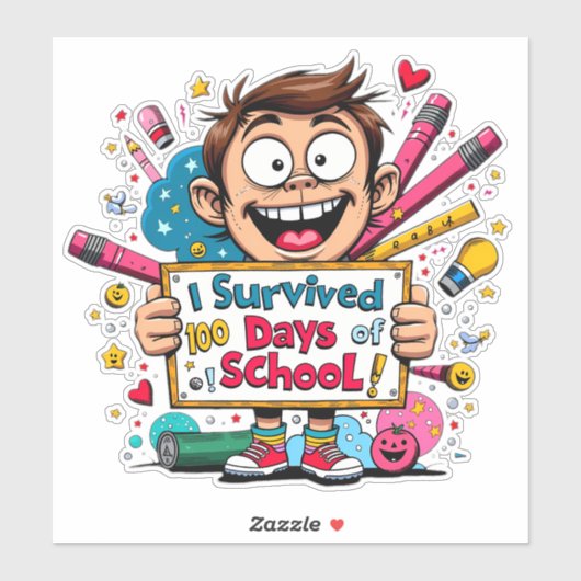 私の生き延び学校の100日 シール (シート)