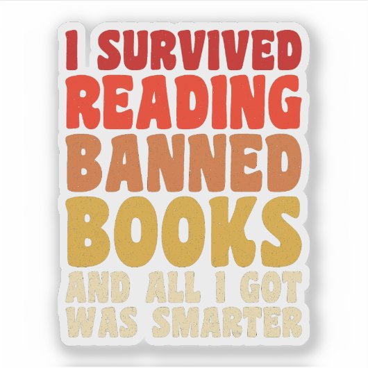 私の生き延び禁書のおもしろい引用文 シール (正面)