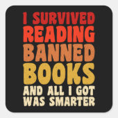 私の生き延び禁書のおもしろい引用文 スクエアシール (正面)