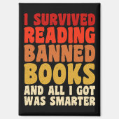 私の生き延び禁書のおもしろい引用文 マグネット (正面)