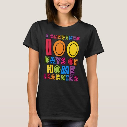 私の生き延び100日のホームの先生学キッズ Tシャツ (正面)