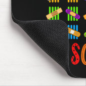 私の生き延び100日の学校の先生と子供のGif マウスパッド (コーナー)