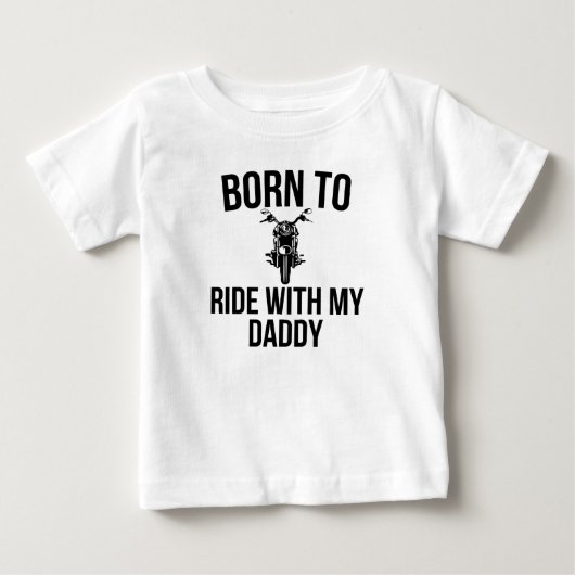 私の生まれパパと一緒に乗る ベビーTシャツ (正面)