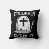 私の生与え活ハロウィーンの衣装おもしろいスケルトン クッション (裏面)