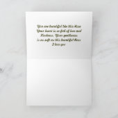 私の生命のバラです カード (内部)