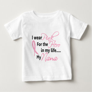 私の生命の乳癌の英雄、私のナナ1 ベビーTシャツ