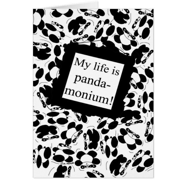 私の生命はパンダmonium -黒及び白です (正面)