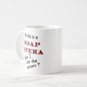 私の生命はメロドラマの作家のマグです コーヒーマグカップ (正面左)