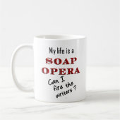 私の生命はメロドラマの作家のマグです コーヒーマグカップ (左)