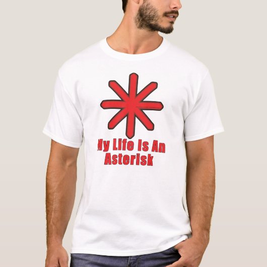 私の生命は星じるしです Tシャツ (正面)
