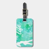 私の生命は氷のフィギュアスケートのデザインにあります ラゲッジタグ (正面縦)