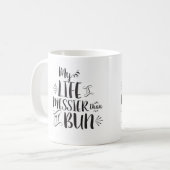 私の生命は私のパンのマグよりきたないです コーヒーマグカップ (正面左)