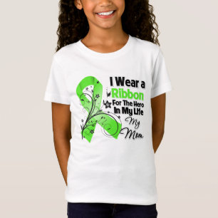私の生命リンパ腫のリボンのお母さんの英雄 Tシャツ
