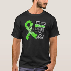 私の生命リンパ腫のリボンの夫の英雄 Tシャツ
