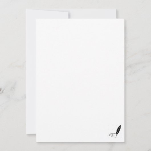 私の生命挨拶状の愛 カード (裏面)