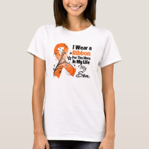 私の生命白血病の息子の英雄 Tシャツ