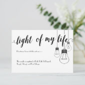 私の生命結婚式の明細カードのライト エンクロージャーカード (スタンド正面)