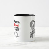 私の生命脳腫瘍の娘の英雄 マグカップ (中央)