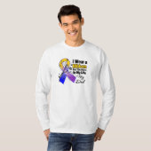 私の生命膀胱癌のパパの英雄 Tシャツ (正面フル)