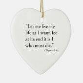 私の生命(オーナメント)住むことを許可して下さい私を セラミックオーナメント (右)