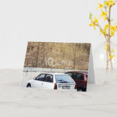 "私の生命" -ローマ、イタリアです カード (黄色い花)