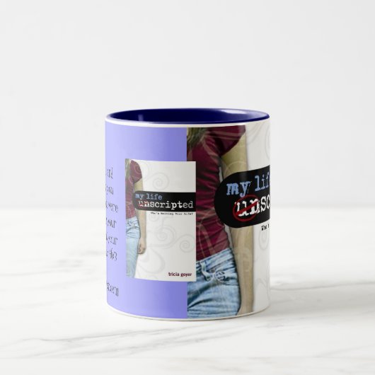 私の生命、台本なしのマグ ツートーンマグカップ (中央)