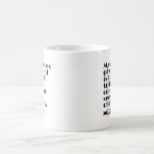 私の生存確率の引用 コーヒーマグカップ (中央)