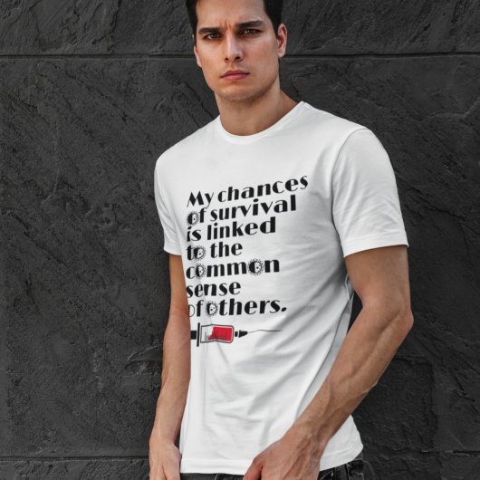 私の生存確率を表す名言 Tシャツ